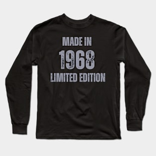 Vintage Made in 1968, Limited Edition  , Gift for Mom Dad Birthday Long Sleeve T-Shirt